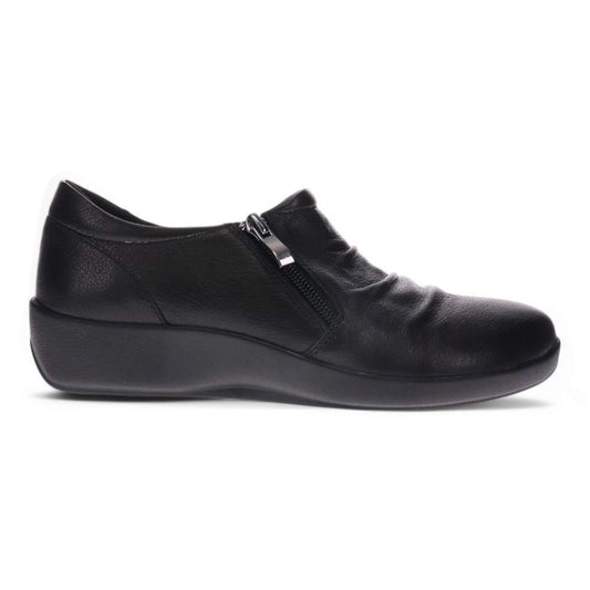 Katina Zip Loafer - Black