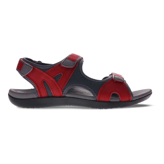 Bribie Sandal - Red/Grey