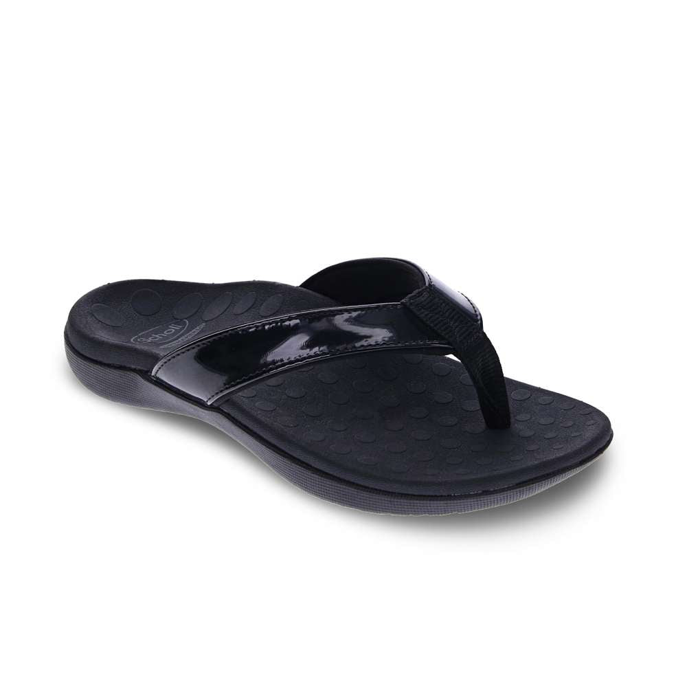 Sonoma Toe Post Sandal - Black Patent