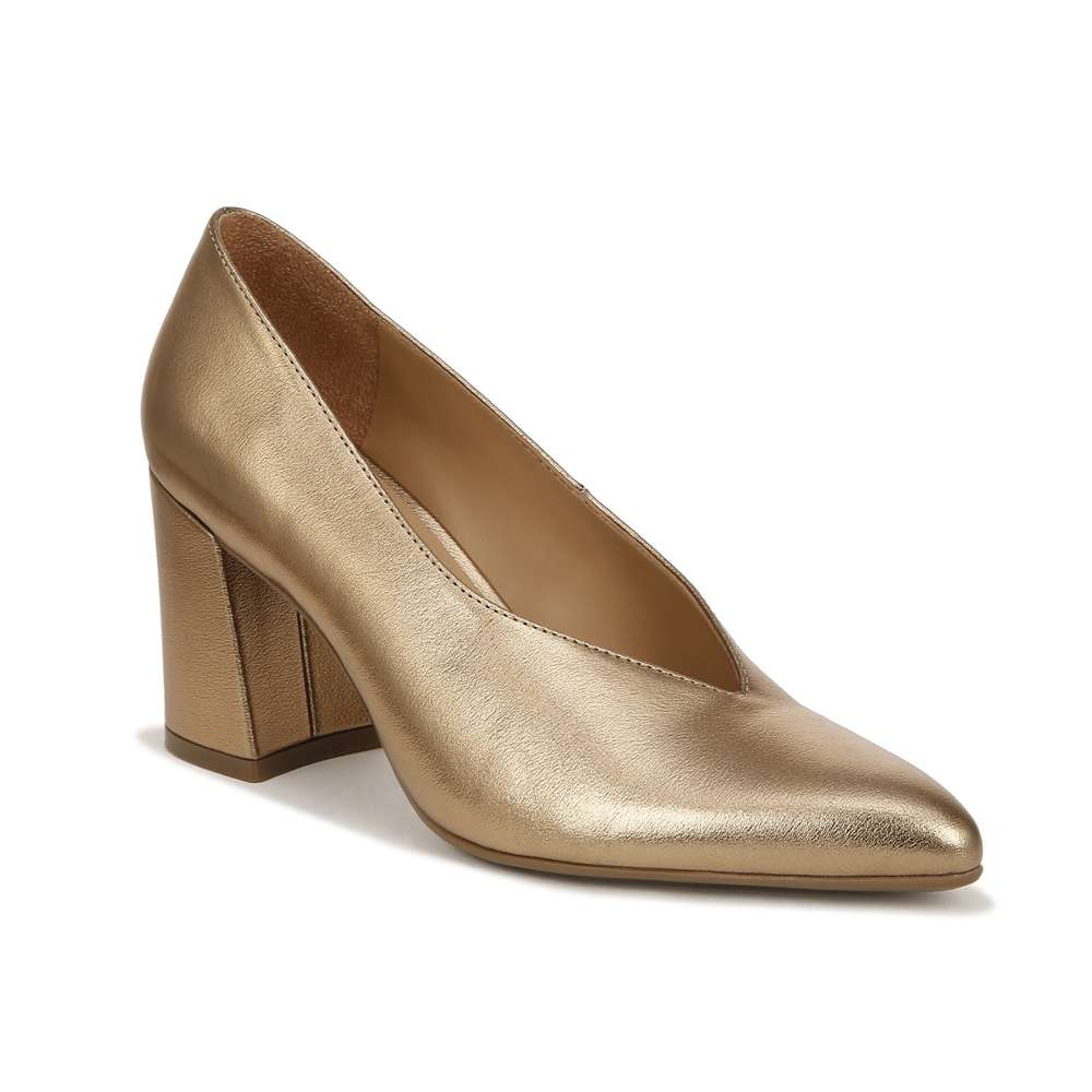 Paden Block Heel - Bronze Pearl