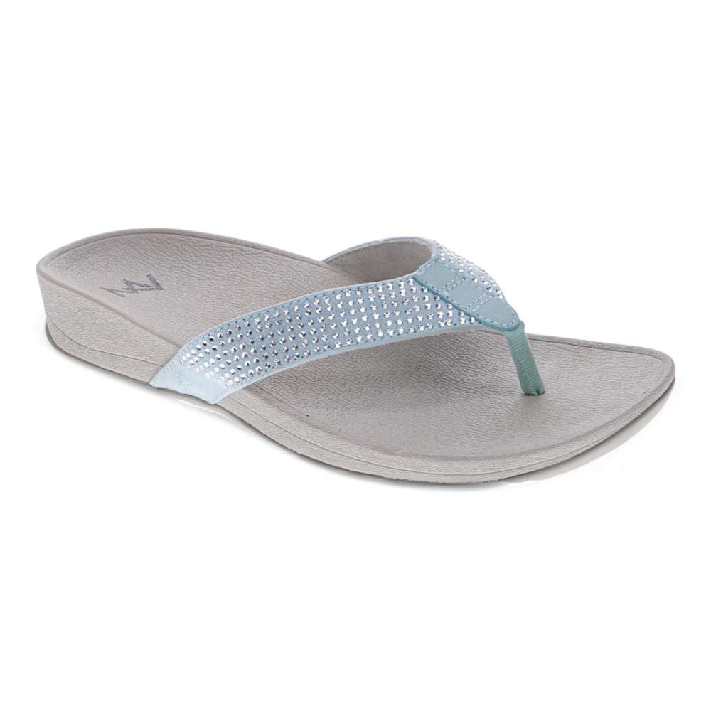 Allora Toe Post Sandal - Jade Rhinestone