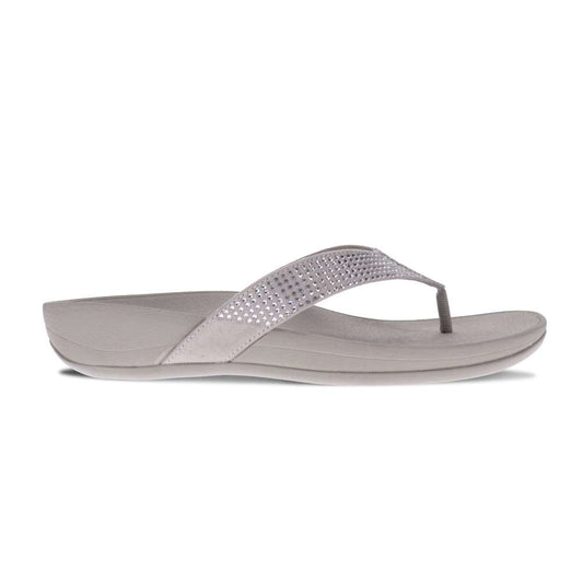 Allora Toe Post Sandal - Silver Rhinestone
