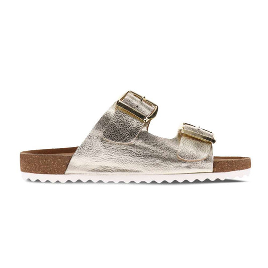 Bardo Slide Sandal - Soft Gold