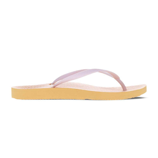Venice Print Women's Toe Post Sandal - Yellow Maze