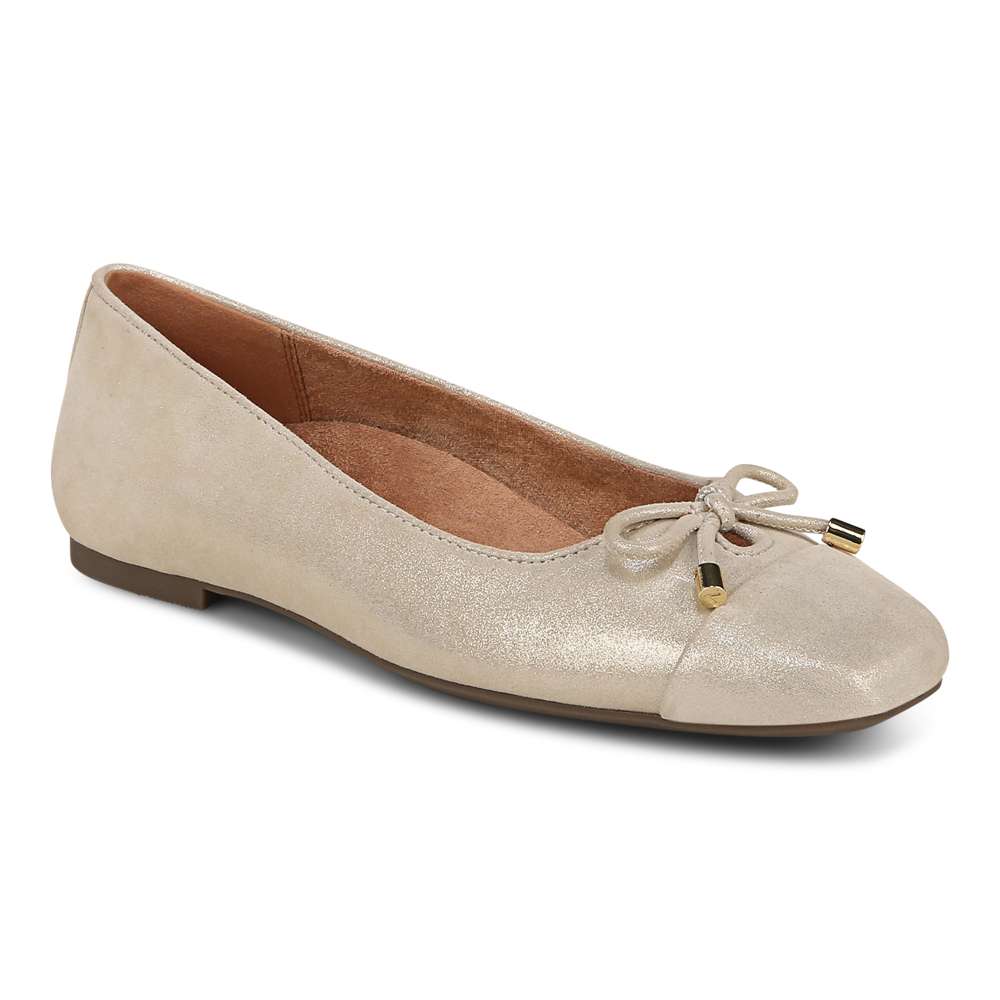 Klara Ballet Flat - Gold Leather