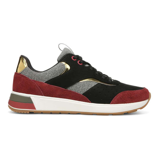 Nova Casual Sneaker - Black/Shiraz