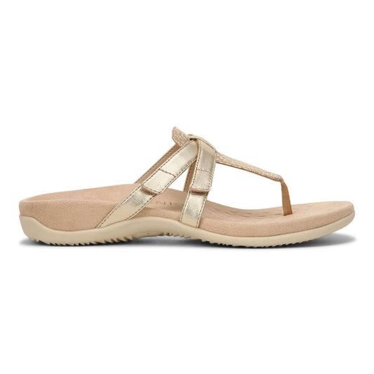 Karley Toe Post Sandal - Gold