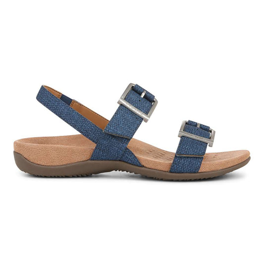 Reese Backstrap Sandal - Denim