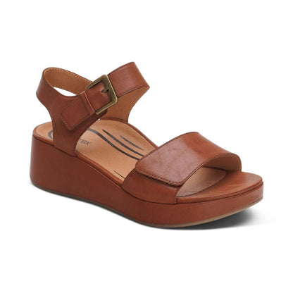 Ariel Wedge - Dark Brown