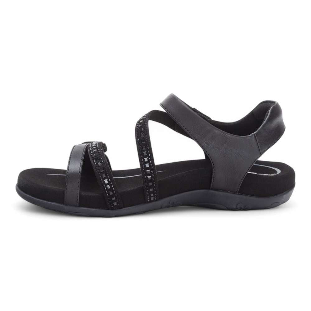 Jess Sandal - Black Sparkle