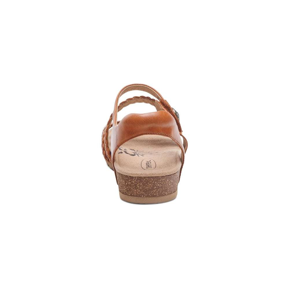 Jillian Braided Sandal - Cognac