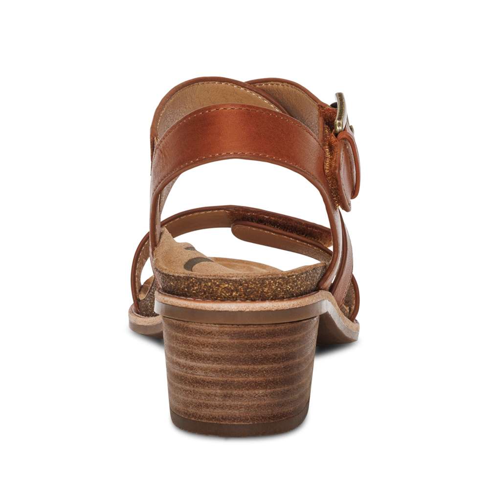 Kristin Arch Support Block Heel - Cognac