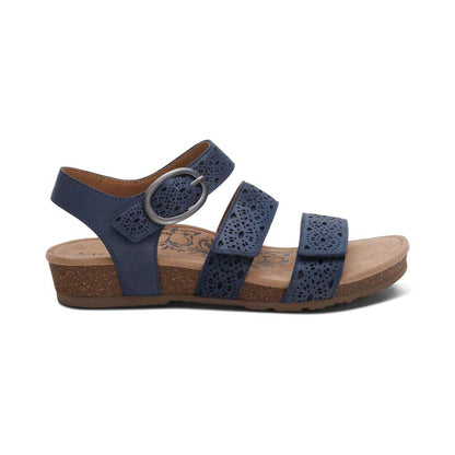 Lilly Sandal - Navy Cutout
