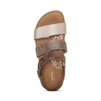 Lilly Strapped Sandal - Taupe