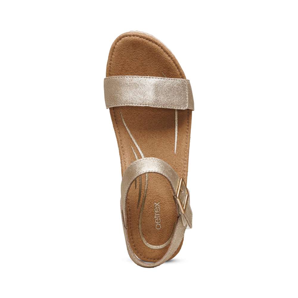 Sydney Espadrille Wedge - Champagne