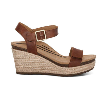 Sydney Espadrille Wedge - Walnut