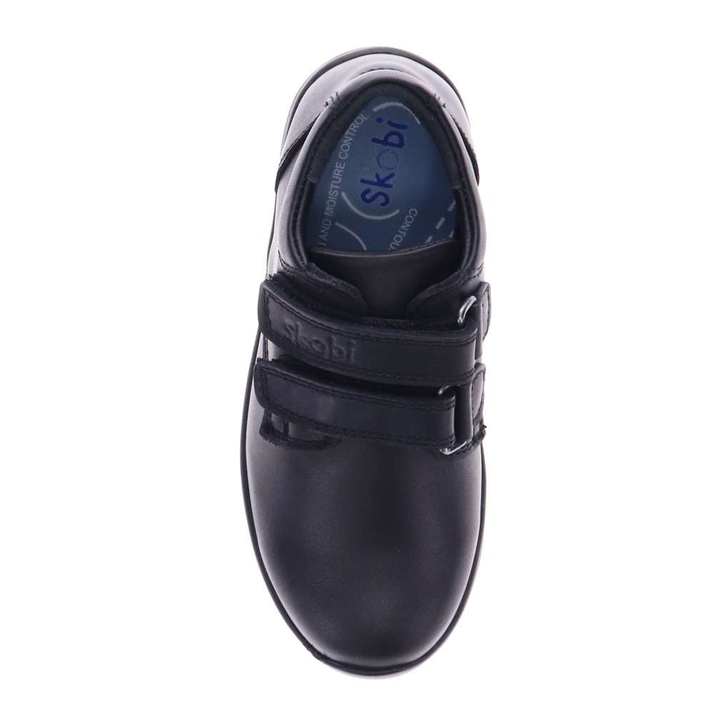 Howard Velcro School Shoe - Black
