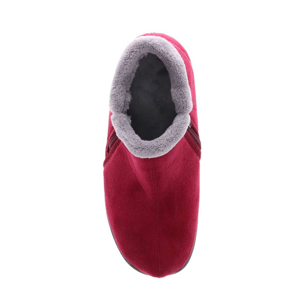 Dahlia Slipper - Burgundy