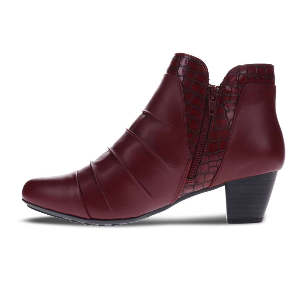 Hayward Ankle Boot - Burgundy