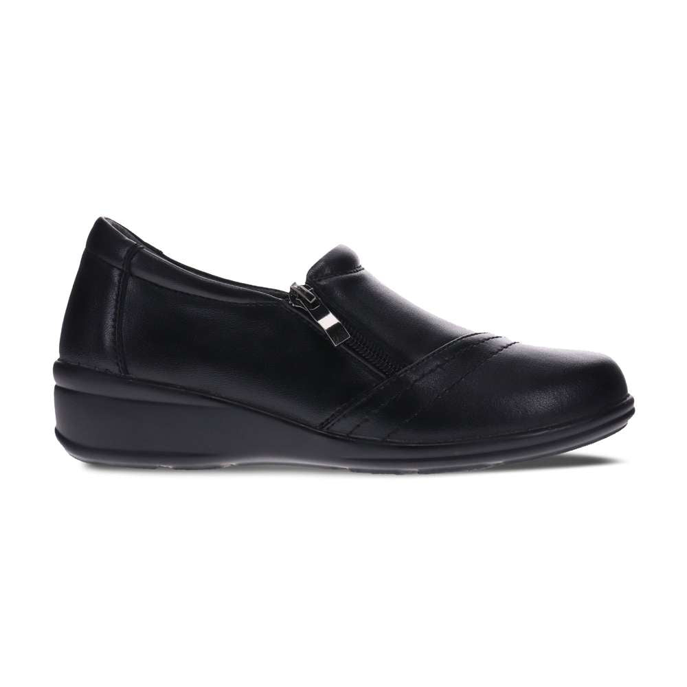 Leanne Zip Loafer - Black