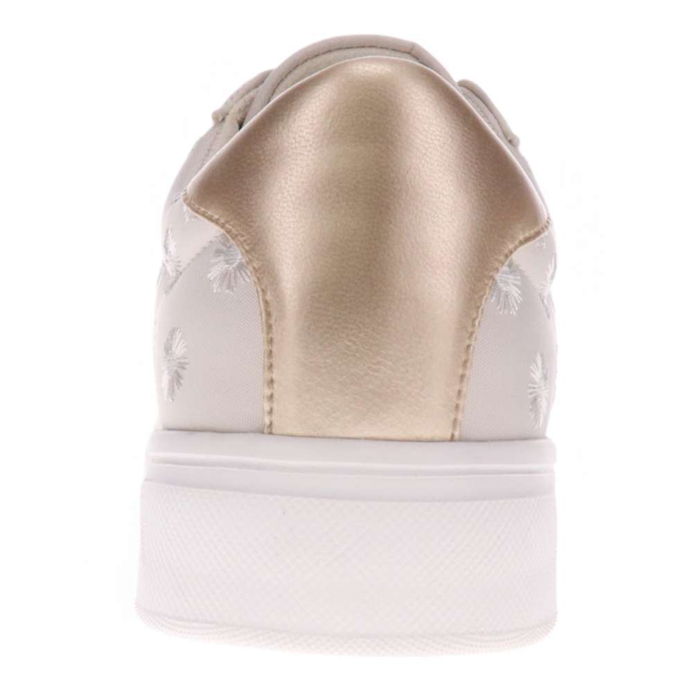 Paisley Floral Sneaker - Beige/Patch