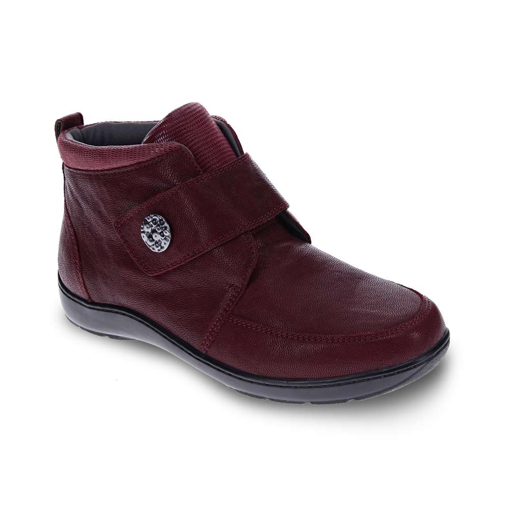 Warble Ankle Boot - Burgundy