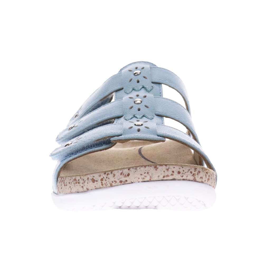 Andrea Slide Sandal - Light Blue