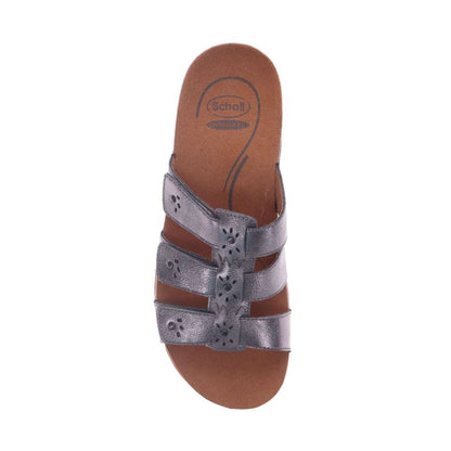 Andrea Slide Sandal - Pewter