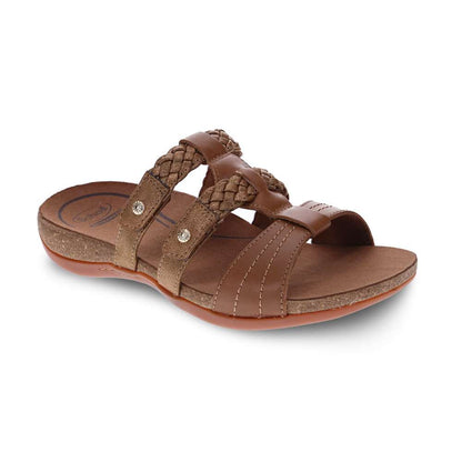 Anson Slide Sandal - Cognac