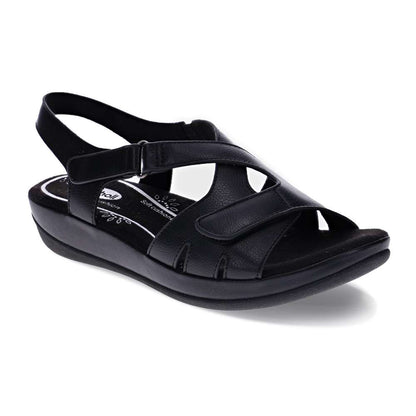 Casey Adjustable Sandal - Black