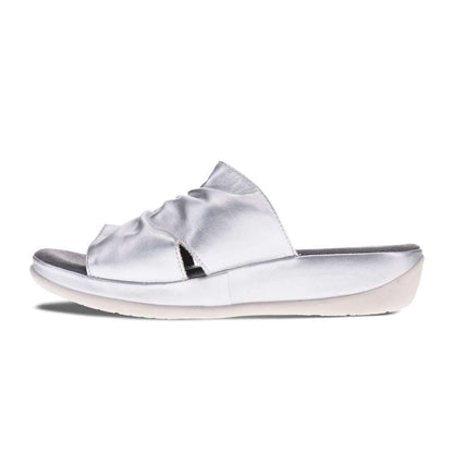 Cora Slide Sandal - Pewter