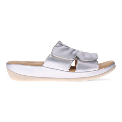 Cora Slide Sandal - Silver
