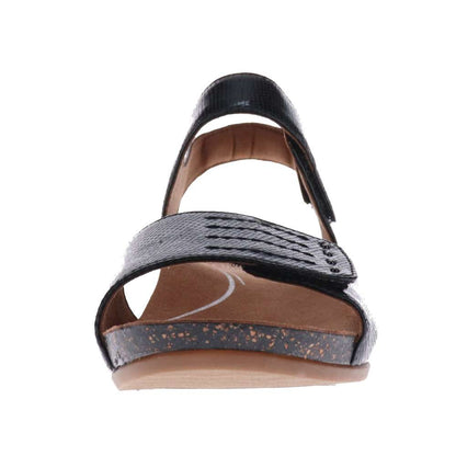 Jasmin Adjustable Wedge - Black Snake