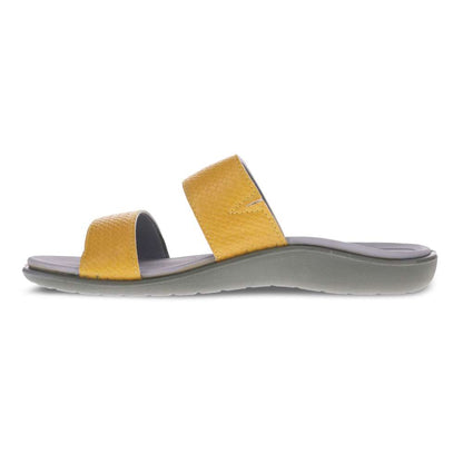 Penang Weave Slide Sandal - Yellow
