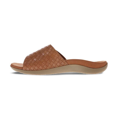 Samos Weave Slide Sandal - Brown