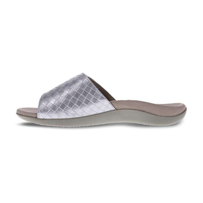 Samos Weave Slide Sandal - Silver