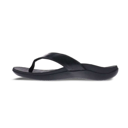 Sonoma Snake Toe Post Sandal - Black Metallic Snake