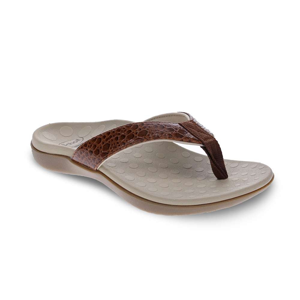 Sonoma Reptile Toe Post Sandal - Brown Reptile