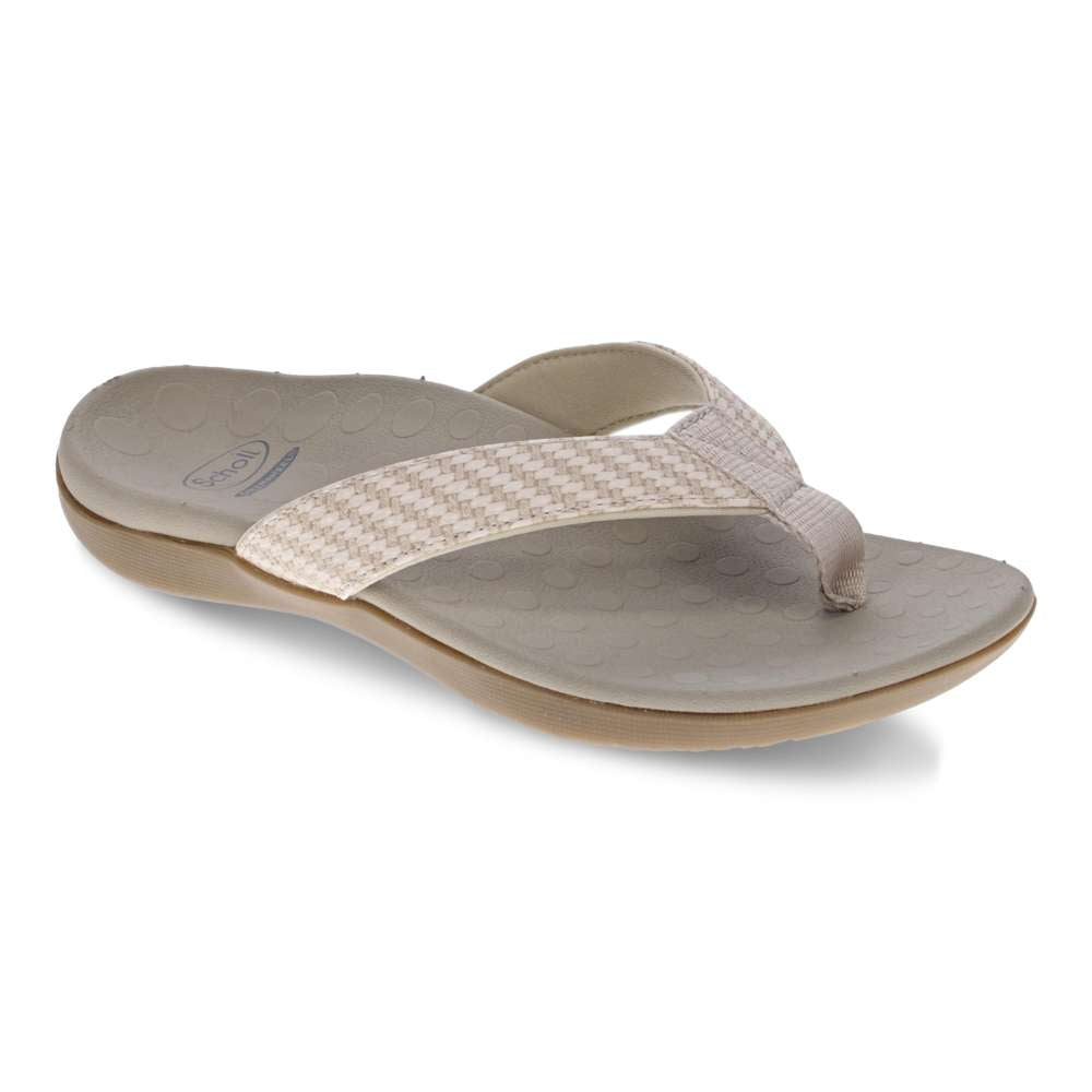 Sonoma Raffia Toe Post Sandal - Gold
