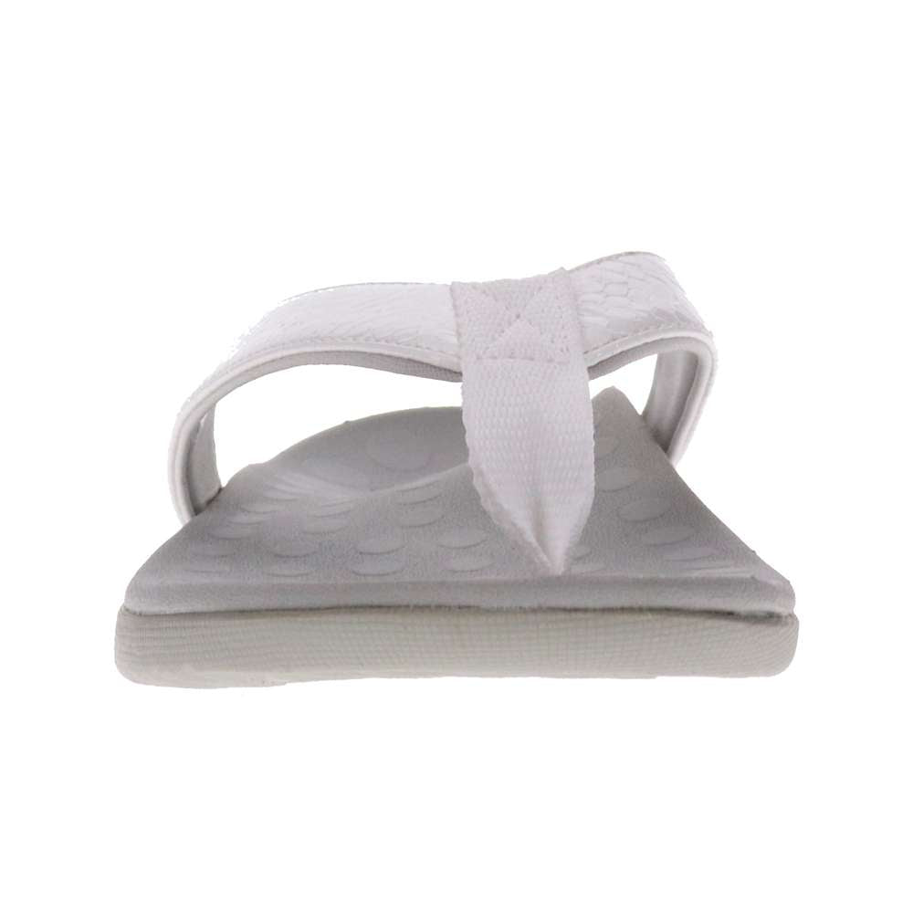 Sonoma Reptile Toe Post Sandal - White Reptile