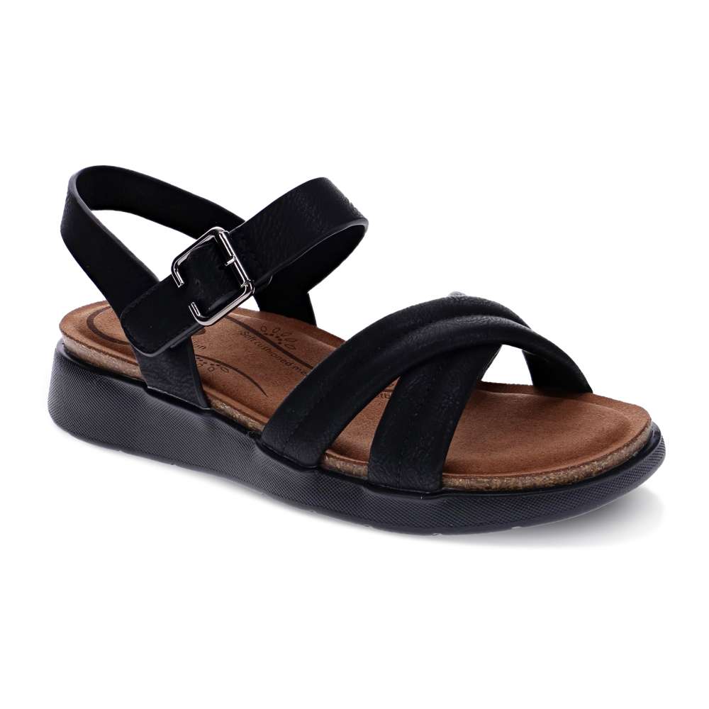 Tatum Adjustable Sandal - Black
