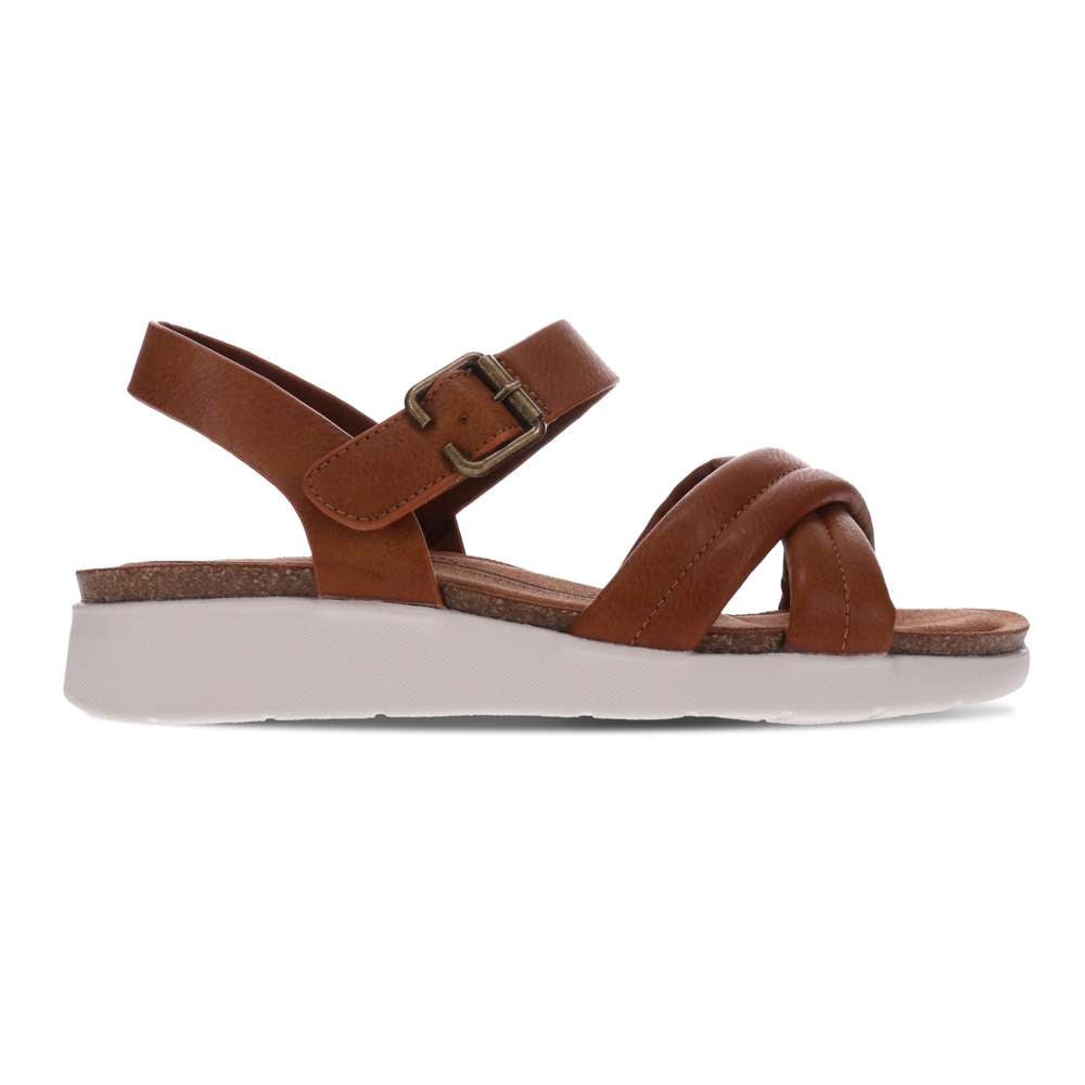 Tatum Adjustable Sandal - Brown