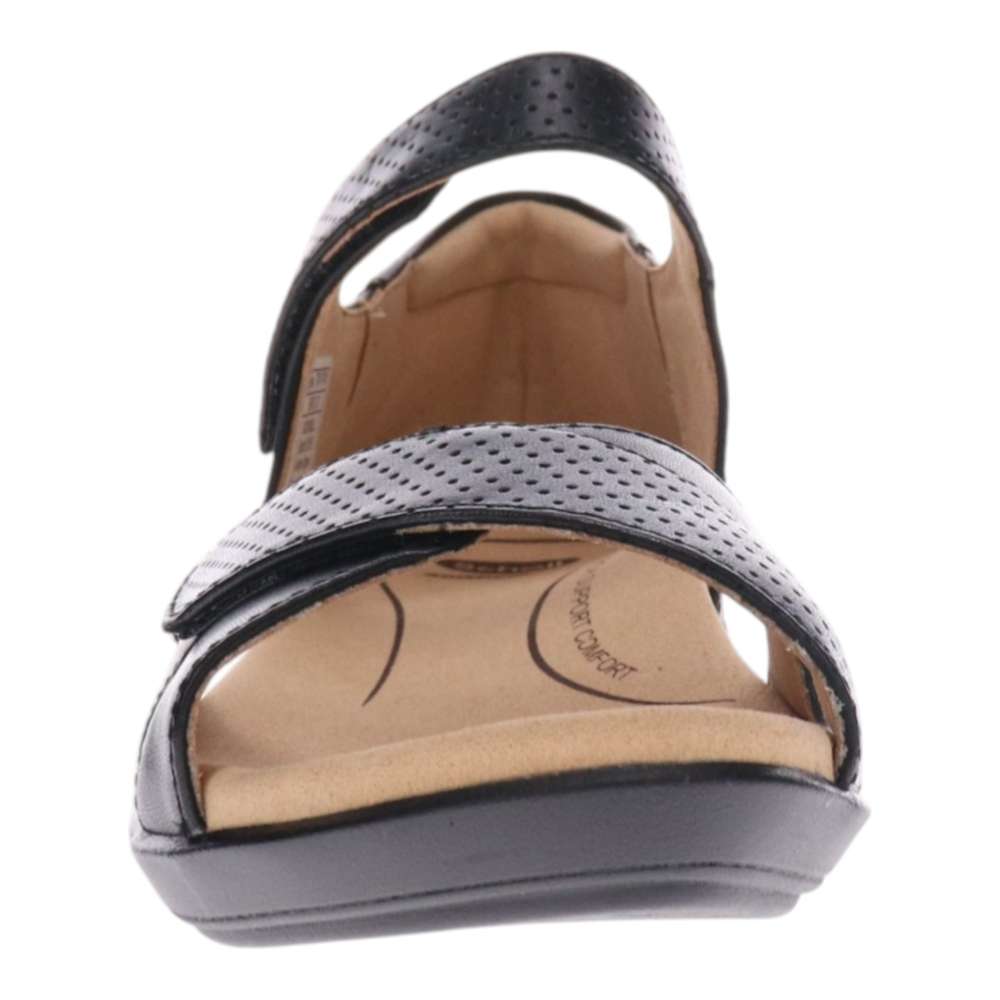 Taytay Wedge Sandal - Black/Black