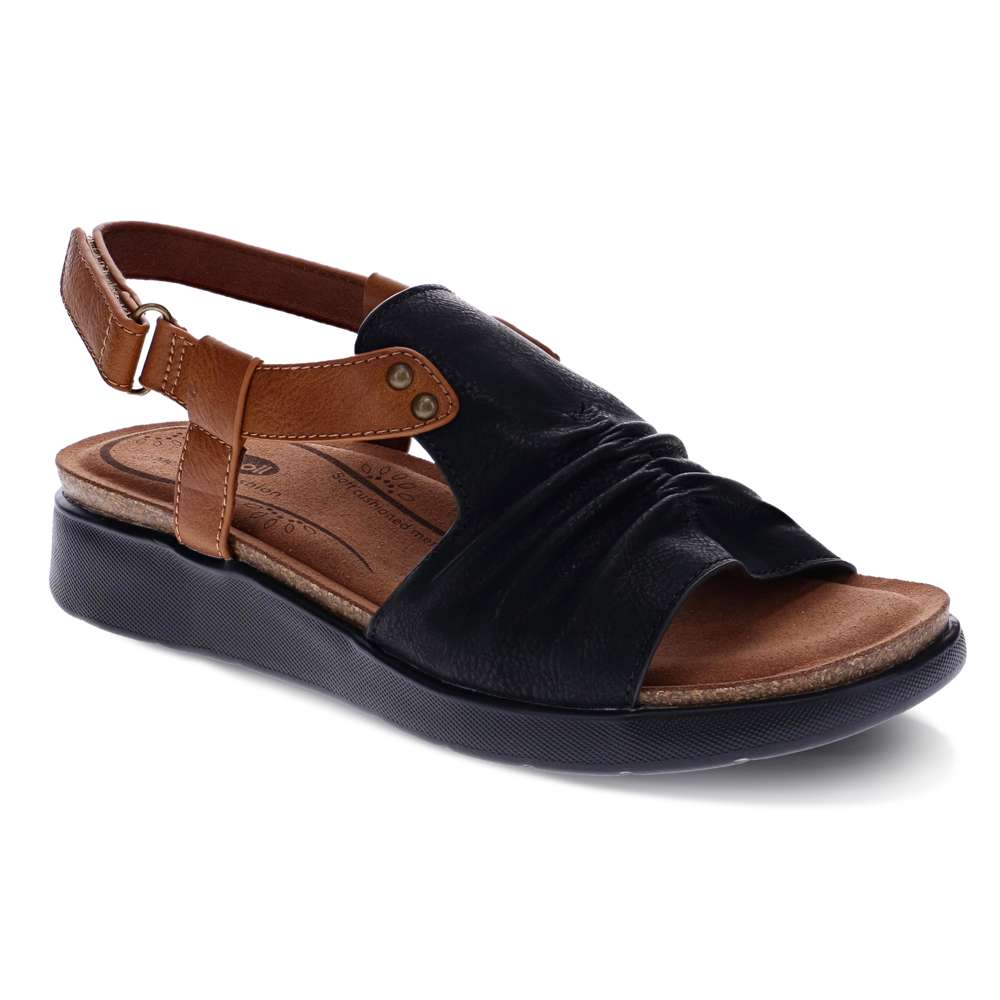 Tyler Backstrap Sandal - Black/Brown