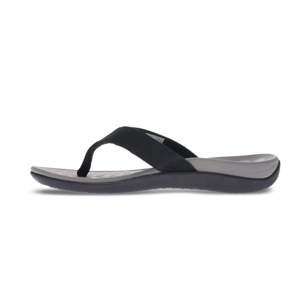 Wave Toe Post Sandal Unisex - Black