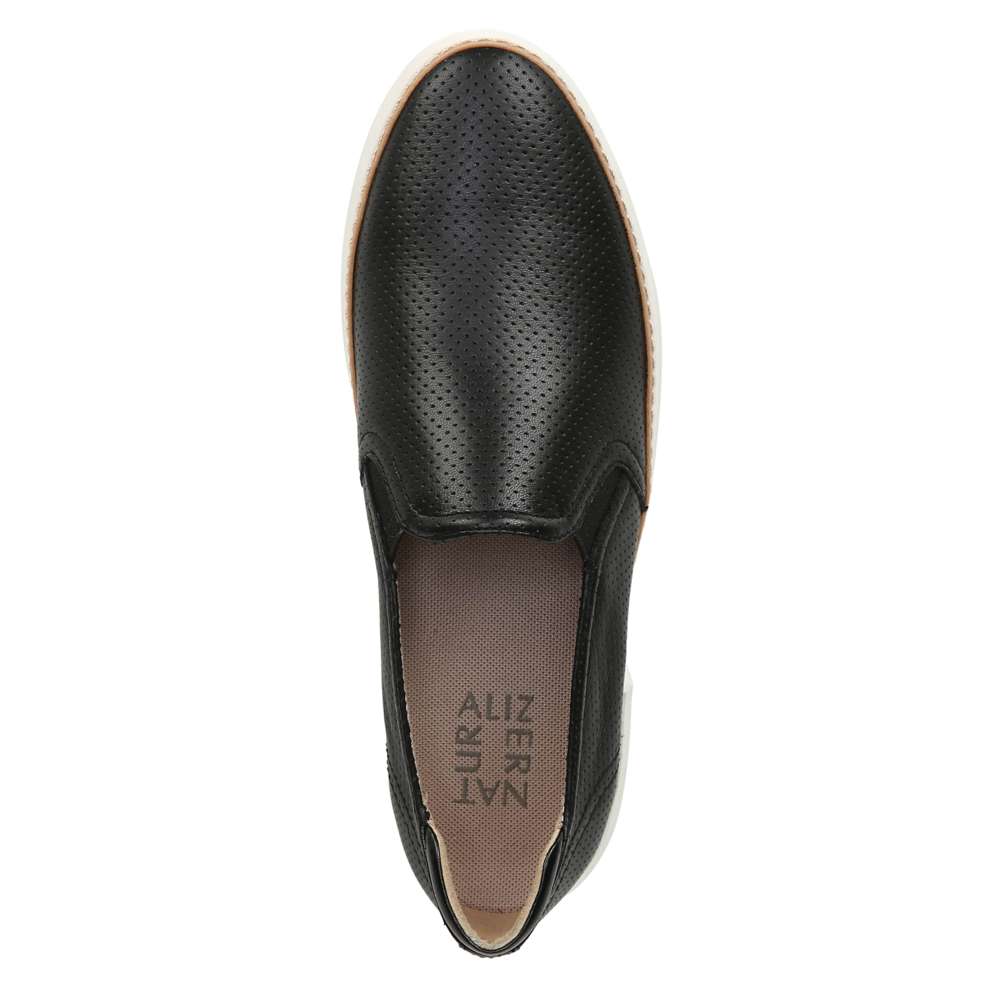 Jade Slip-On Sneaker - Black Leather