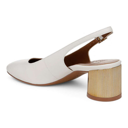 Lane Slingback Pump - Warm White