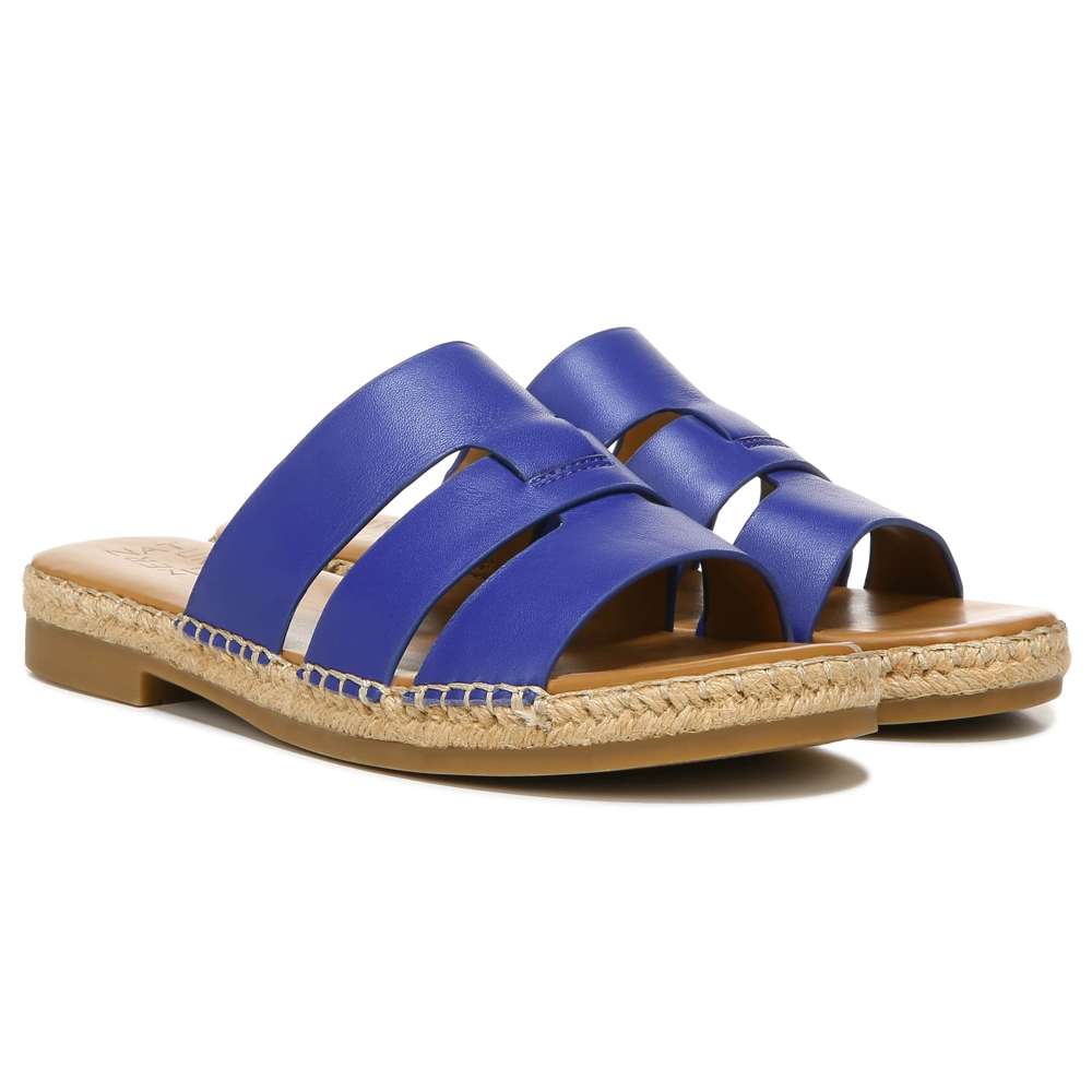 Arden Slide Sandal - Deep Sea Blue