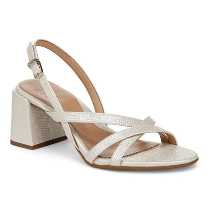 Demi Block Heel Dress Sandal - Pearl White