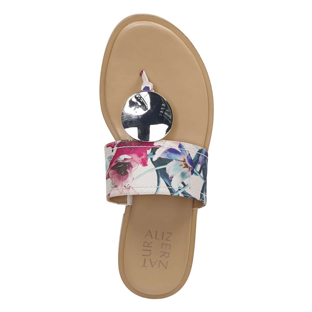 Frankie Toe Post Sandal - Pink Floral